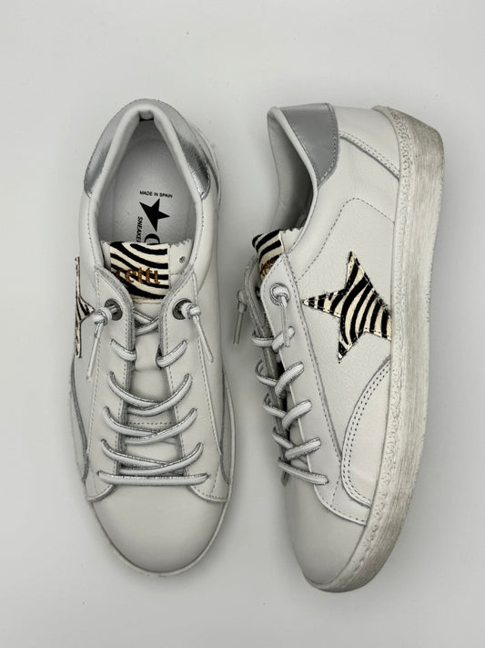 Baskets fines blanches Cetti C-1342