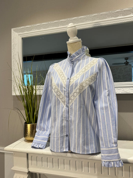 Le chemisier bleu ciel Carla