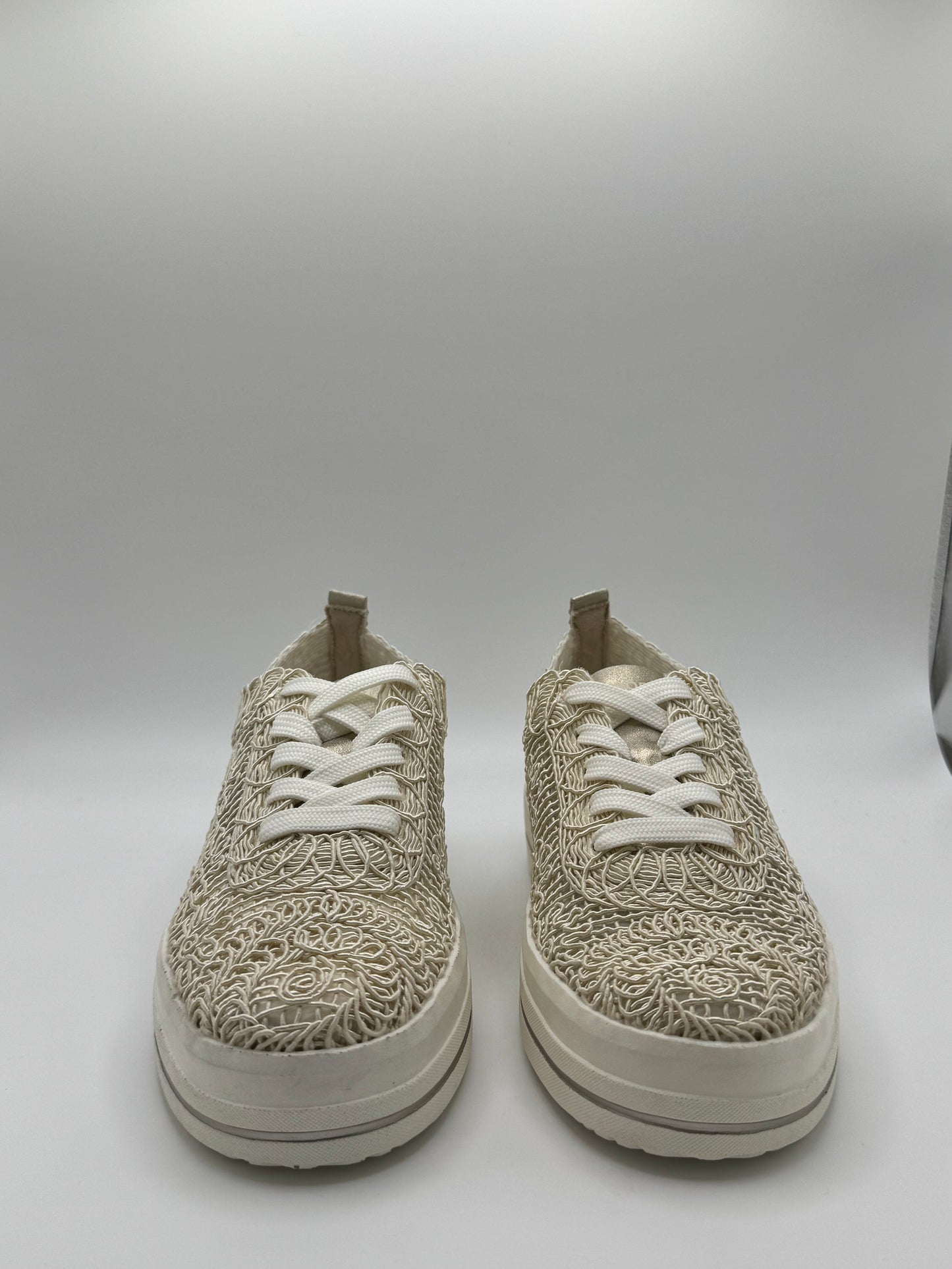 Les baskets brodées beige D1C14-60 Remonte