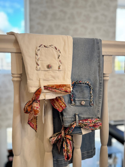 Jean’s poches tressées