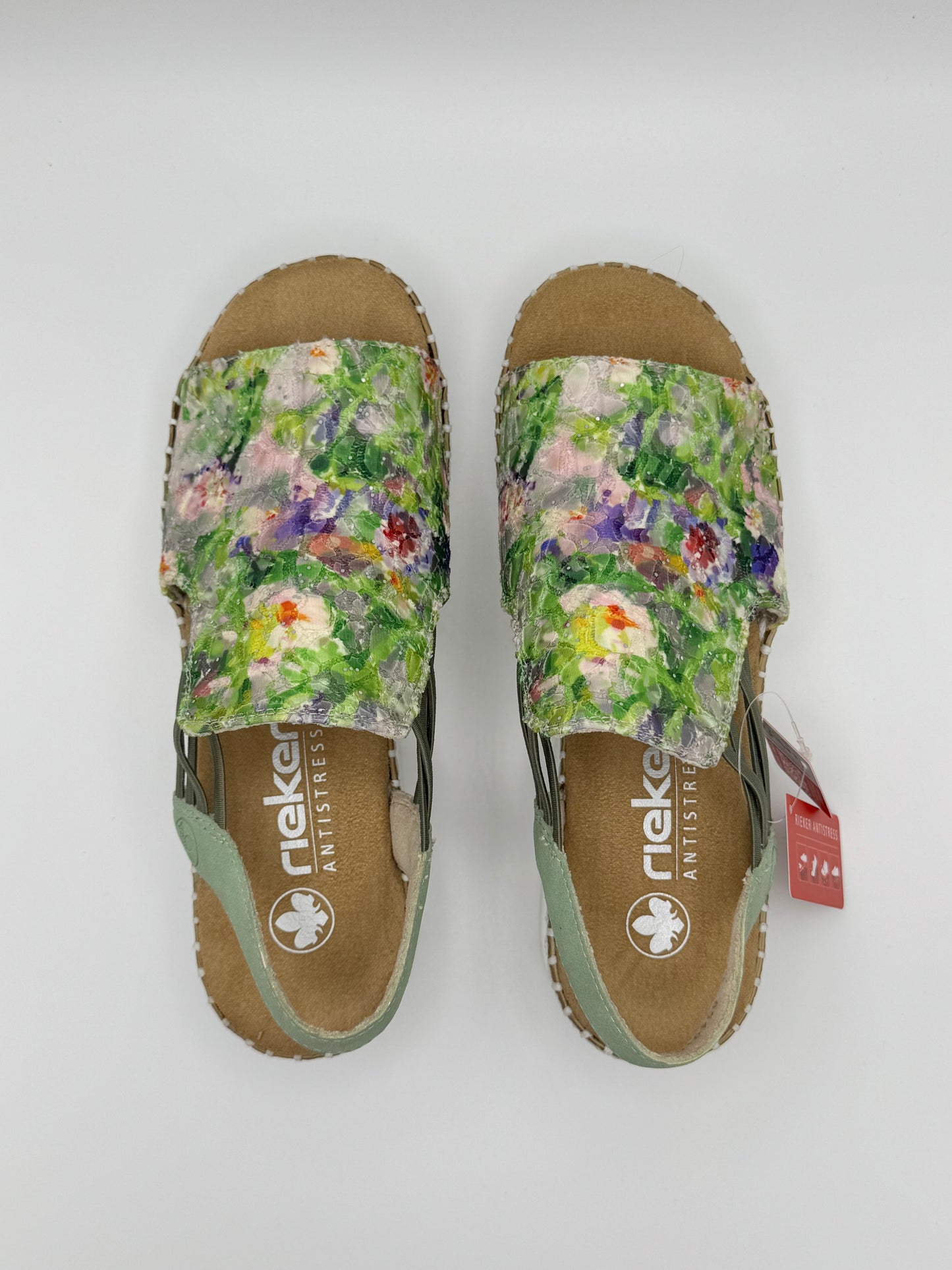 Sandales fleuries Rieker V1241-92