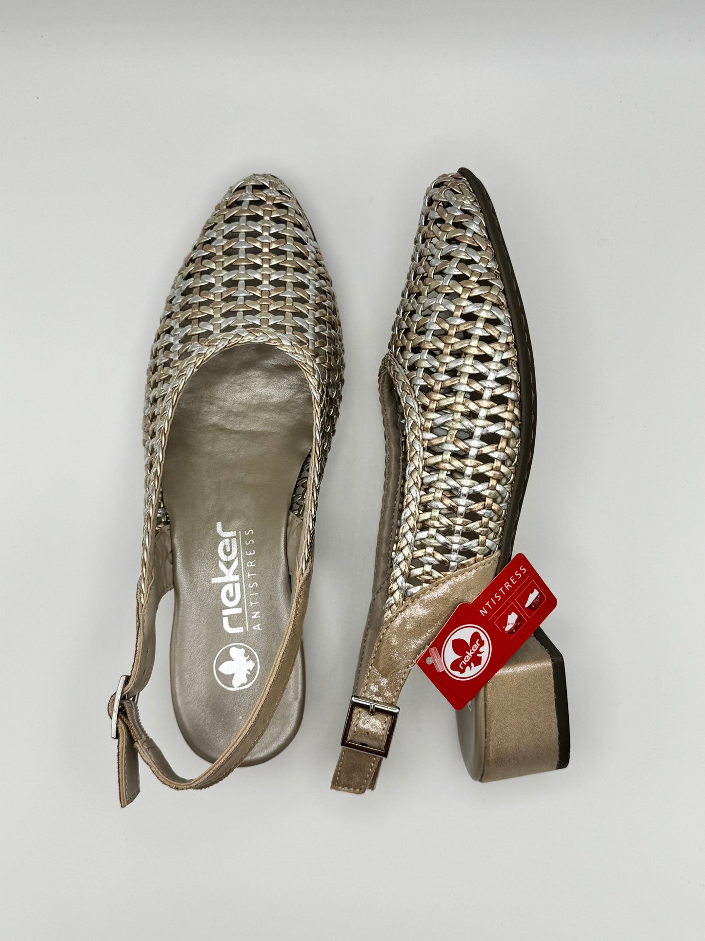 Chaussures plates tressées Rieker 47078-90