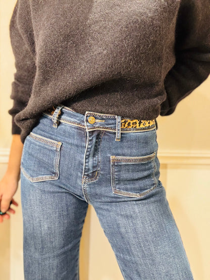 Le jean’s à sequins léopard