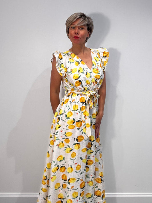 La robe longue à citrons