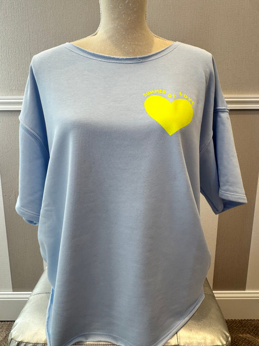 Hoodie manche courte summer of love