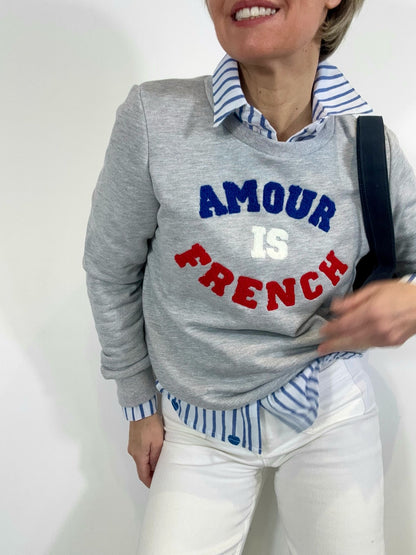 Sweat-shirt "Amour is French"
