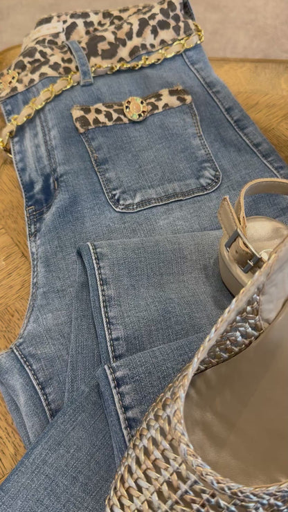 Jean’s ceinture léopard